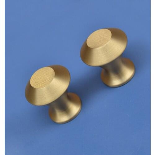 Solid cabinet pull simple drawer knob furniture hardware wardrobe shoe door single hole handle round cone wine cooler PART