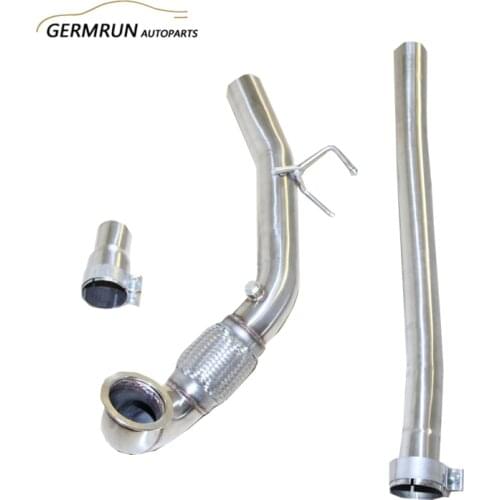 Stainless Steel Downpipe fit for Volkswag*en Go*lf R 2015-2016 MK7 2.0T V-band 3" 6 orders