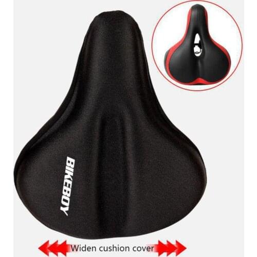 Widened Mountain Bike Seat Cover Thickened Breathable Super Soft Bicycle Saddle Silicone Sponge Seat Cushion Bicycle Accessories