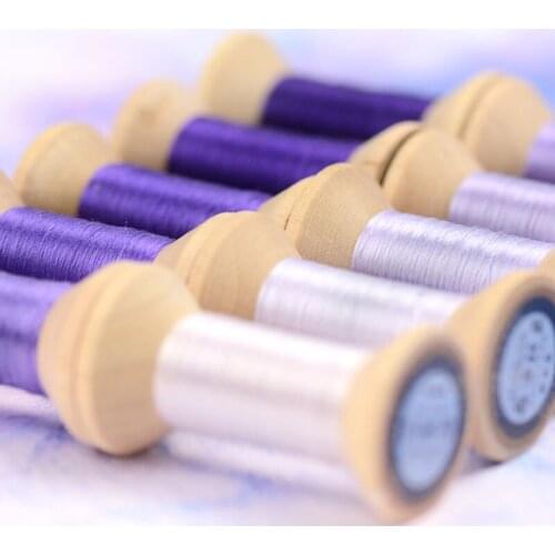 20m Purple Suzhou DIY Common Color Silk Line Branch Manual Spiraea Embroidery thread