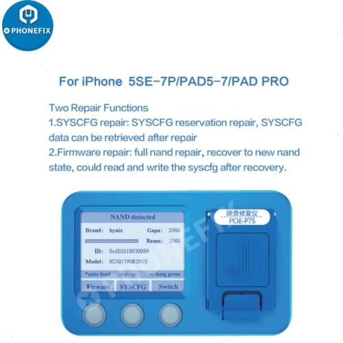 JC Pro1000S JC P7 Pro PCIE NAND Test Fixture Underlying Error Repair NAND Programmer for iPhone 6S 6SP 7 7 Plus iPad Pro Repair