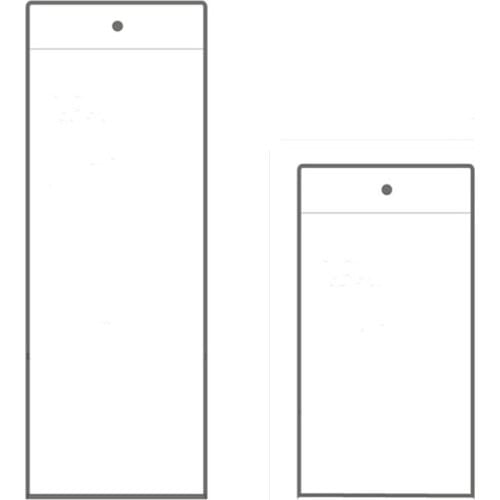 W9 10cm Plastic Price Signage Card Tag Label Hanging Envelope Sleeve Protective Pocket PVC Cover Bags Dull Polish Clear 100pcs