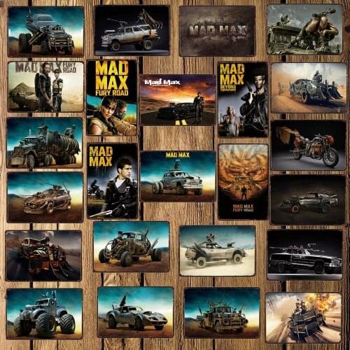 [ WellCraft ] Mad Max Movie Metal Tin Sign Wall Plate Poster Vintage Cinema Pub bar Retro Painting Personality Decor FG-243