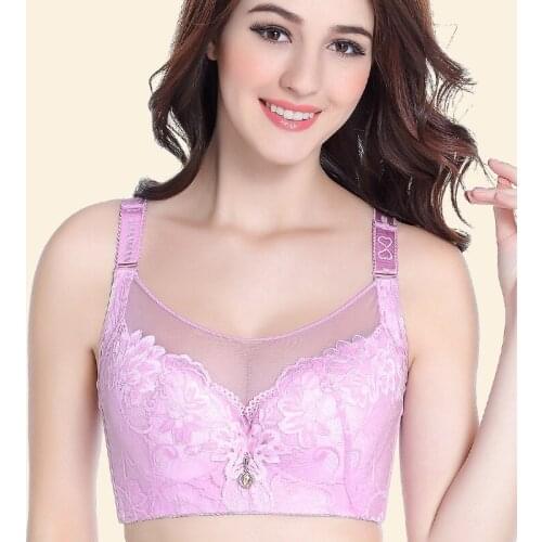 Sexy Plus Size Bras For Women Seamless lace Bra Underwire Push Up Lingerie Bralette Brassiere Big Large Size Underwear C D cup