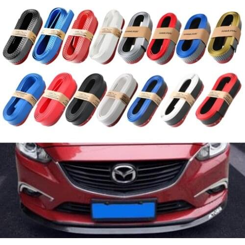 1pc 2.5M Front Car Bumper Protector Rubber Car Protector Front Bumper Guards