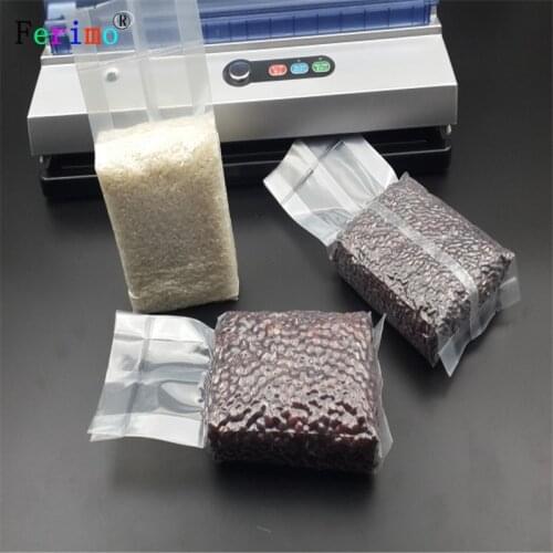 100pcs Nylon vacuum packaging bag thickened 18 silk brick bag rice brick vacuum nylon material 1 catty 2 catties organ bag