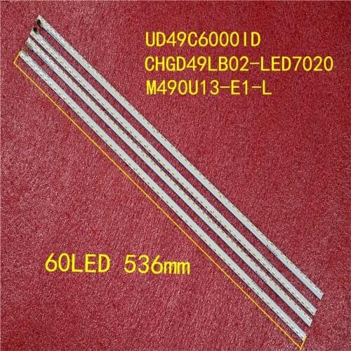 100%new for changhong 49 "TV backlight bar is suitable for UD49C6000ID screen: m490u13-e1-l60 lamp 536MM long 9-pin socket