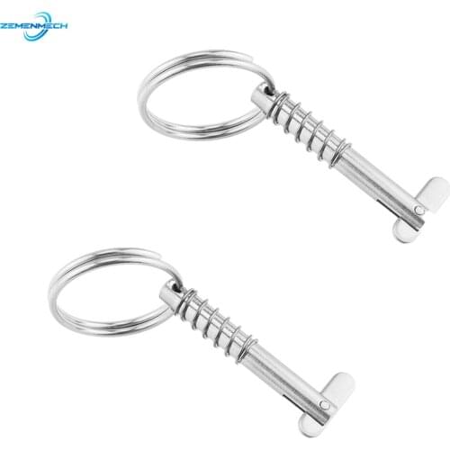 2PCS 6.3mm Quick Release Pin for Boat Bimini Top Deck Hinge 316 Stainless Steel Marine Hardware Boat Accessories Shipbuilding