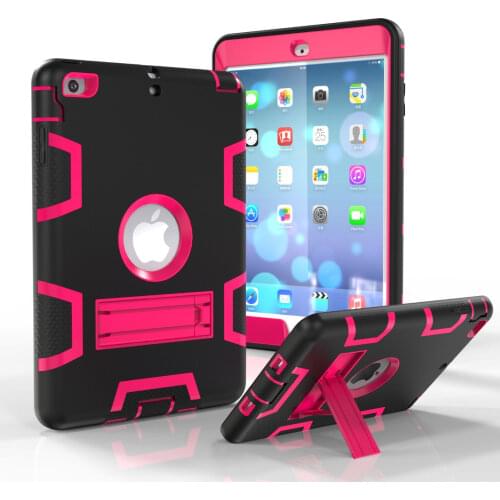 2017 Hot shockproof dustproof rubber Case for Apple iPad Mini 1 2 3 EVA protective cover for Mini 3 7.9+Stylus pen+screen film