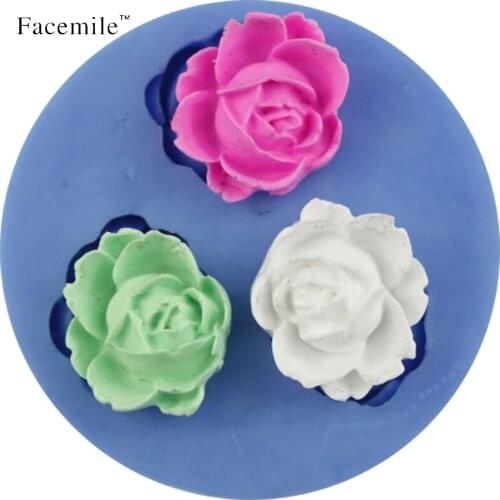 3D diy rose kitchen accessories silicone fondant tools cake decorating tool baking tools 50-32 Gift