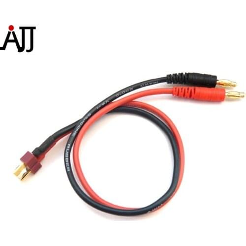 4.0mm Gold Connector to Male T-Plug Deans Charging Cable Lead Adapter