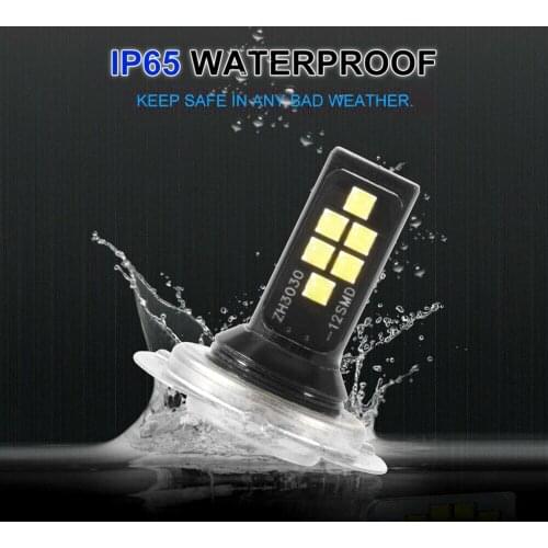 H7 Car LED Headlight 12V24V 12W 1200LM Fog Lights Conversion Kit LED Anti-fog Lamps/Light Bulbs For Car High/Low Beam 6000K 2PCS