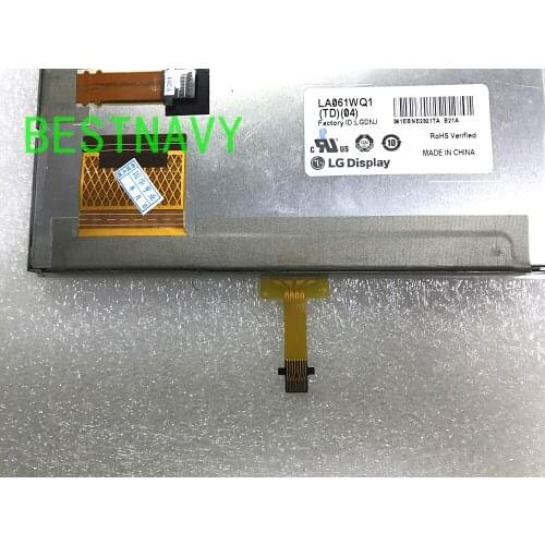 Free shipping brand new 6.1inch LA061WQ1-TD04 LCD Display Screen LA061WQ1(TD)(04) LCD with touch For 2014 Toyotta Corolla GPS