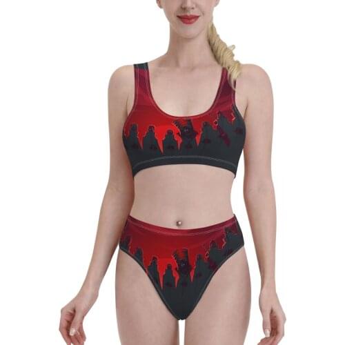 Bikinis Akatsuki (13) sexy 2021 Women Swimsuit high Waist womens top Anime Manga Women Beach wear