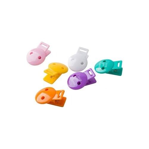 Baby Plastic Pacifier Clips Jewelry Making Pacify Soother Holder For Baby Feeding Accessories Tools Multi Colors