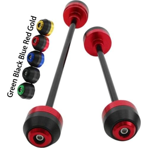 For KAWASAKI NINJA ZX14R ZX-14R 2006 2007 2008 2009 Front Rear Wheel Slider Fork Axle Crash Protector Pad Swing Arm Aluminum