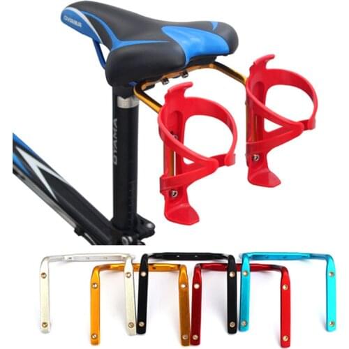 Double Bicycle Bottle Water Holder Adapter Aluminum Alloy MTB Mount Road Cage Seat Post Rack Clip Cup Bike Handlebar Bracket