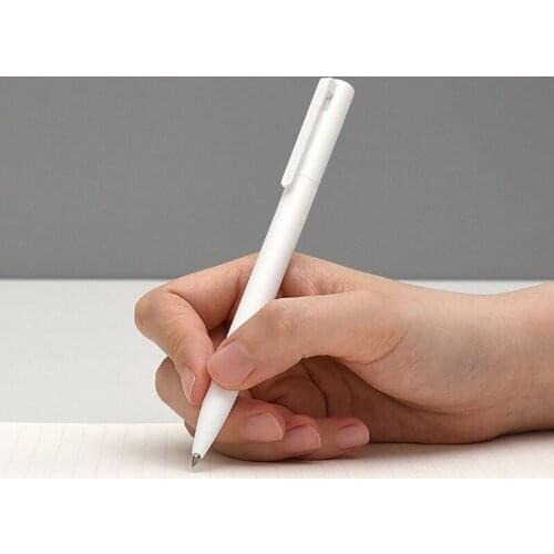 New Xiaomi Mijia 10Pcs Gel Pens No Cap 0.5mm bullet pen black pen White PREMEC Smooth Switzerland Refill MiKuni Japan Ink black