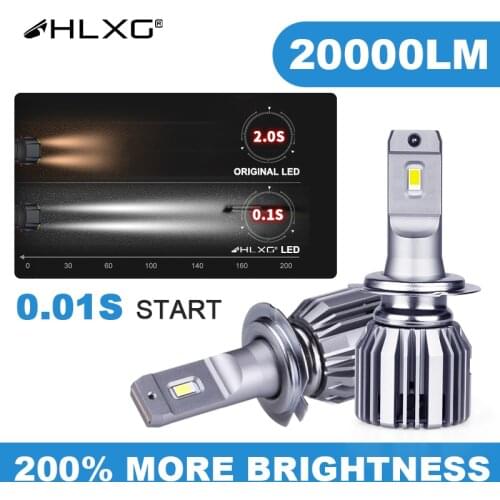 Hir2 9012 led 3570 Chip SUPER bright Car led bulb H4 H7 H1 H11 H8 H9 9005 9006 HB3 HB4 led headlight bulb 90W 20000LM
