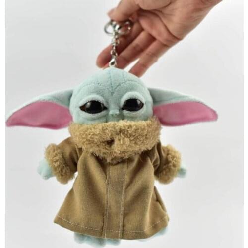 Movie Star Wars Baby Yoda 15/10cm Plush Toys Soft Yoda Keychain Animals Stuffed Doll Figure Toy For Kids Children Christmas Gift
