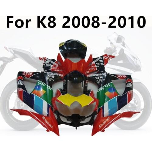 Cowling Motorcycle for Suzuki GSXR600 GSXR750 K8 2008-2010 08-09-10 Full Fairing Kits Injection Bodywork Color Block Stitching