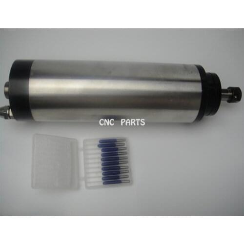 CNC milling spindle ER11 800W water cooling spindle motor +10 pieces cnc engraving bits