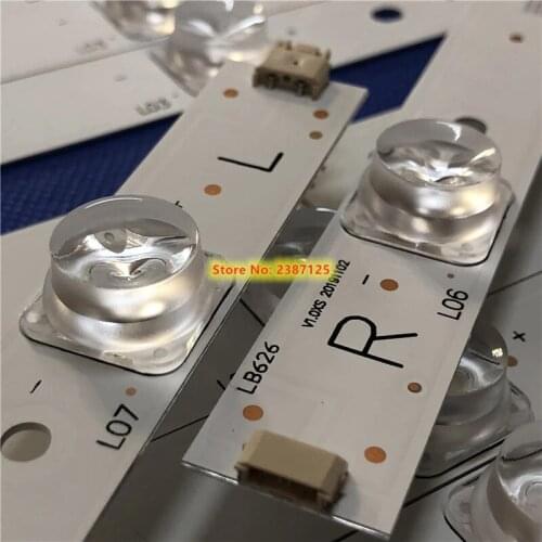 New 5set=60 PCS LED Backlight strip for HWV55162Y LC-55CUG8461KS RF-AJ550E30-0601R 0601L-05 CRH-P5530300612R675 P5530300612L675
