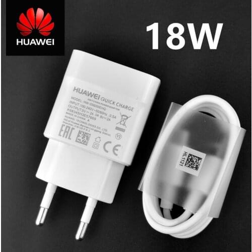 Original EU Huawei Fast Charger QC 2.0 Quick Charge Adapter Usb Type C Cable For Huawei Honor 9 Nova 2 3 3e 4 5e P20 Lite P9 P10