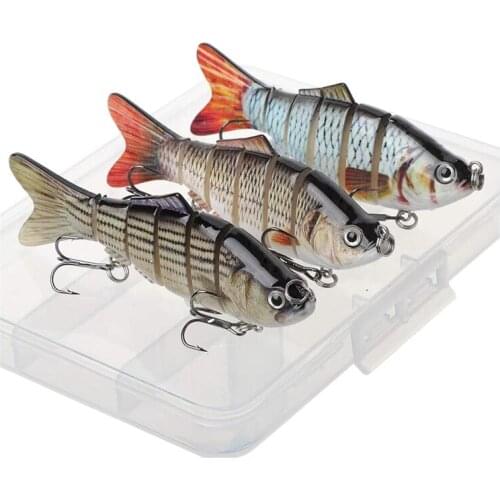 Fishing Lures For Bass Trout Multi Jointed Swimbaits Slow Sinking Bionic Swimming Lures Bass Freshwater Saltwater Bass