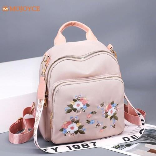 Flower Printed Schoolbag Kids Kindergarten Backpack Oxford Cloth Soulder Bookbag Women School Bags for Teenagers Girls