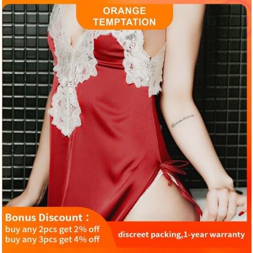 Sexy Lingerie Dress For Sex Night Exotic Apparel Nightdress Porn Underwear Women Lace Suspender Set Sleepwear With Thong Panties