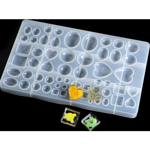Mixed Style Jewelry Epoxy Resin Molds Set Silicone Mold UV Casting Tools Clay Resin Jewelry Casting Molds For Jewelry making DIY