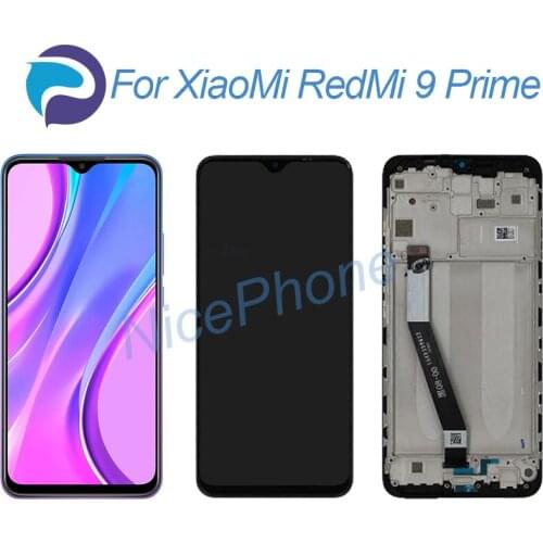 For XiaoMi RedMi 9 Prime LCD Screen + Touch Digitizer Display 2340*1080 M2004J19PI RedMi 9 Prime LCD Screen display