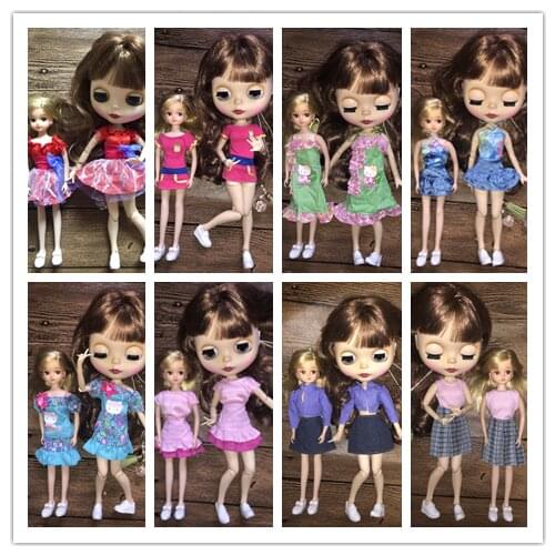 1/6 clothes For Dolls For Licca doll Momoko Doll Blyth doll clothes Jumpsuit dress suit For Girls Dolls