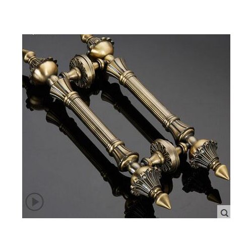 1pc Door Handle European Antique Bronze Villa Wooden Hotel