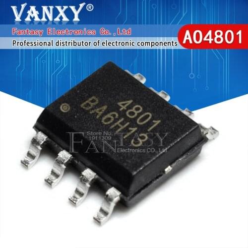 10pcs AO4801 SOP-8 4801 SOP8 AO4801A SOP