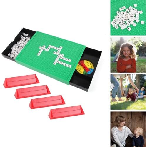 100Pcs Wooden Alphabet English ABC Letters For Crafts Wood Spelling Word Puzzle Board Game