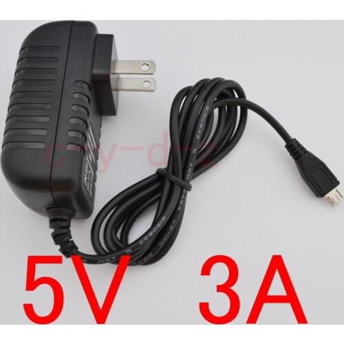 100pcs high quality 5v 3a Micro Usb Ac/dc Power Adapter US Plug Charger Supply 5v3a For Raspberry Pi Zero Tablet Pc Other The