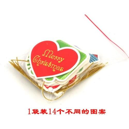 14 Pcs / Lot Mixed Christmas Ornaments Hanging DIY Jewelry Jewelry Xmas Pendants Christmas Tree Decoration Holiday Decoration Fe