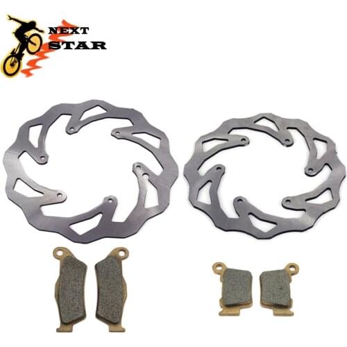 220MM 260MM Motorcycle Front Rear Brake Discs Rotors Brake Pads For KTM EXC SX SXF XC XCF XCW XCFW 125 150 250 300 350 450 530