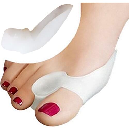 4pcs=2pair Silicone Bunion Corrector Bone Big Toe Protector Orthotic Gel Foot Care Tool Hallux Valgus Toe Spreader Pedicure Tool