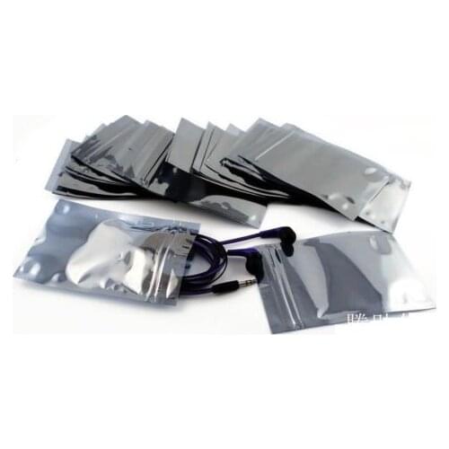 50PCS 50x90mm 40 x 70mm ESD Anti-Static Shielding ZIP LOCK Bags USABLE SIZE