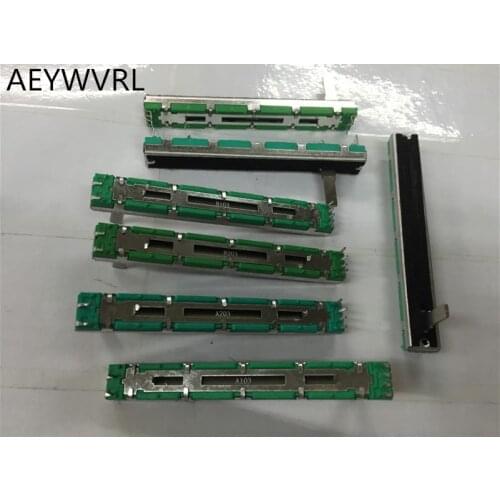 50pcs potentiometer A10K A20K A50K Original duplex potentiometer mixer fader 75MM A10KX2 A20K*2 A50K*2