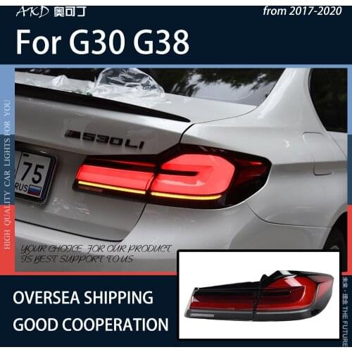 AKD Car Styling For G30 Tail Lights G38 LED Tail Light M5 525i 530i 535i 540i Taillights Rear Lamp Signal Reverse Parking