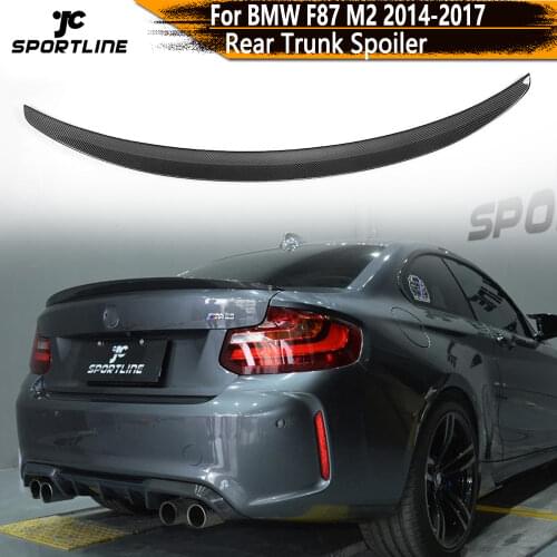 Car Styling Carbon Fiber Spoiler Rear Trunk Lip Wing for BMW 2 Series F87 M2 F22 220i 228i M235i Coupe 2014 - 2017