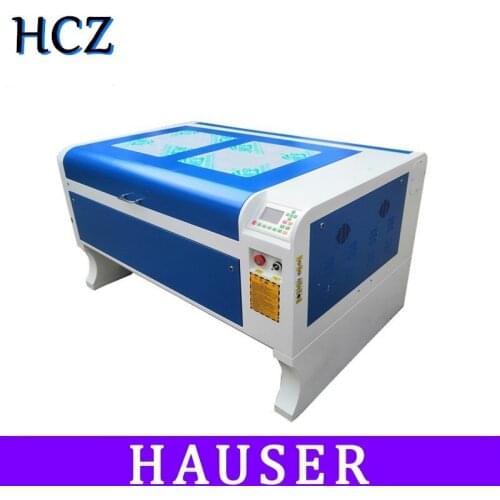 Free shipping HCZ 80w co2 laser 6090 laser engraving machine laser marking machine 1000*600mm laser cutting machine cnc router