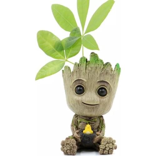 Christmas Baby Flowerpot Planter Action Figures Flower Pot Toy For Children New Year Gift Birthday Gifts