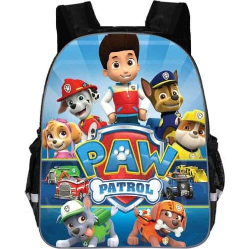 Paw Patrol Children Backpack Beautiful Pattern Bookbag kids Kindergarten Schoolbag Paw Patrol Cartoon Lovely Rucksack 11-13 Inch