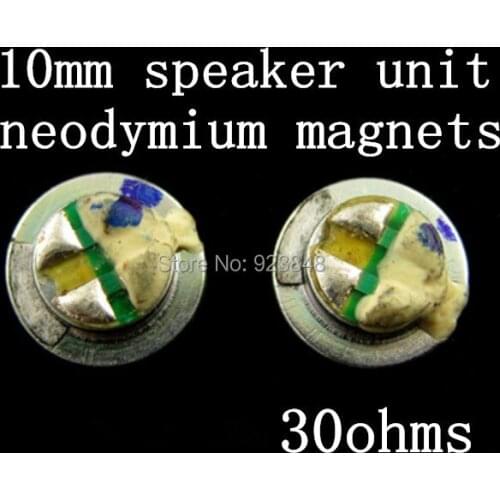 DIY 10mm speaker unit Original headphone material 30ohms sound like IE2 2pcs