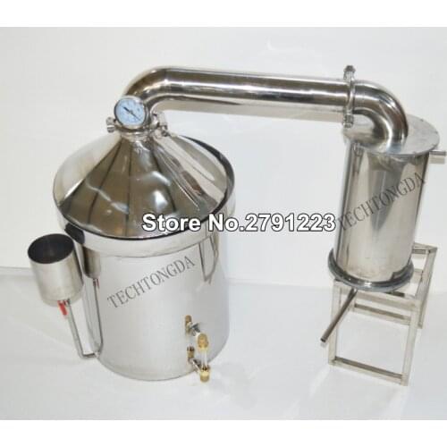 304 Stainless Steel Alcohol Distiller and Accessories 32L Alcohol distiller Large Capacity Home Brewing Device brewing equipment